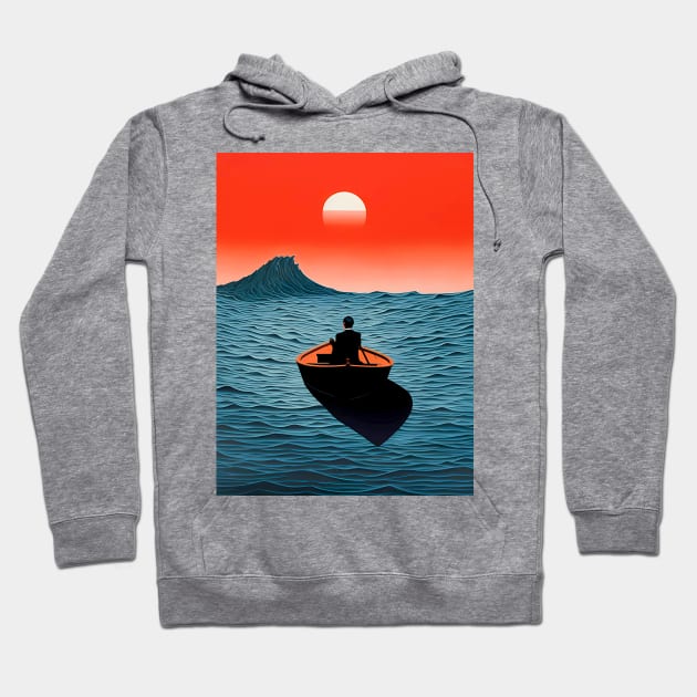 Almost There: Rowing Against the Odds Hoodie by Puff Sumo